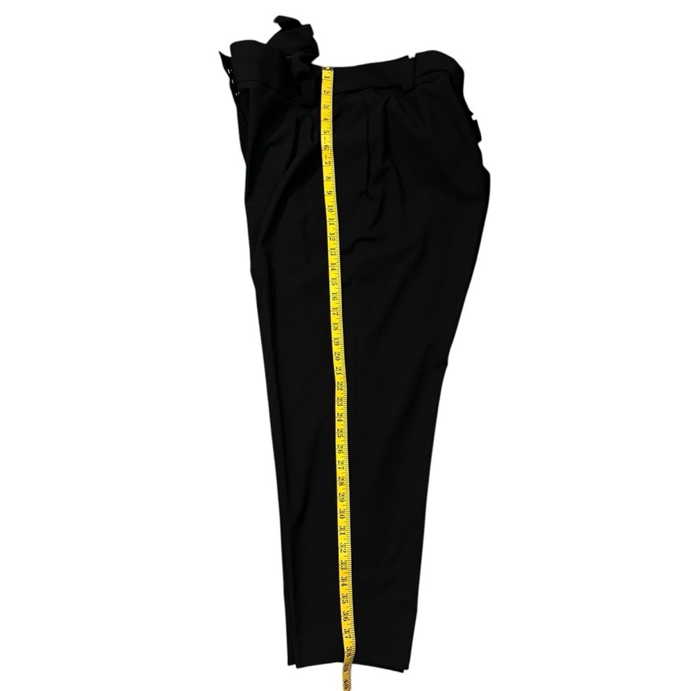 Calvin Klein Tapered Ankle Tie Front Pleated Paper Bag Waist Women's Pants 18W - Picture 5 of 10